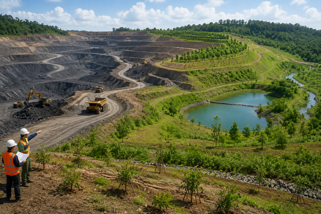 Pelaksanaan reklamasi tambang sesuai kaidah Good Mining Practice pada area bekas penambangan